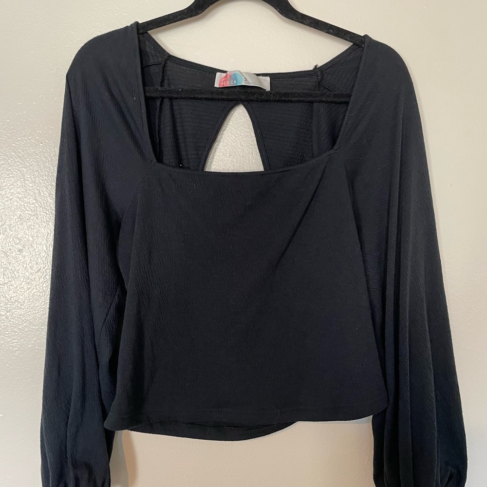 Open Back Black Free People Top - M